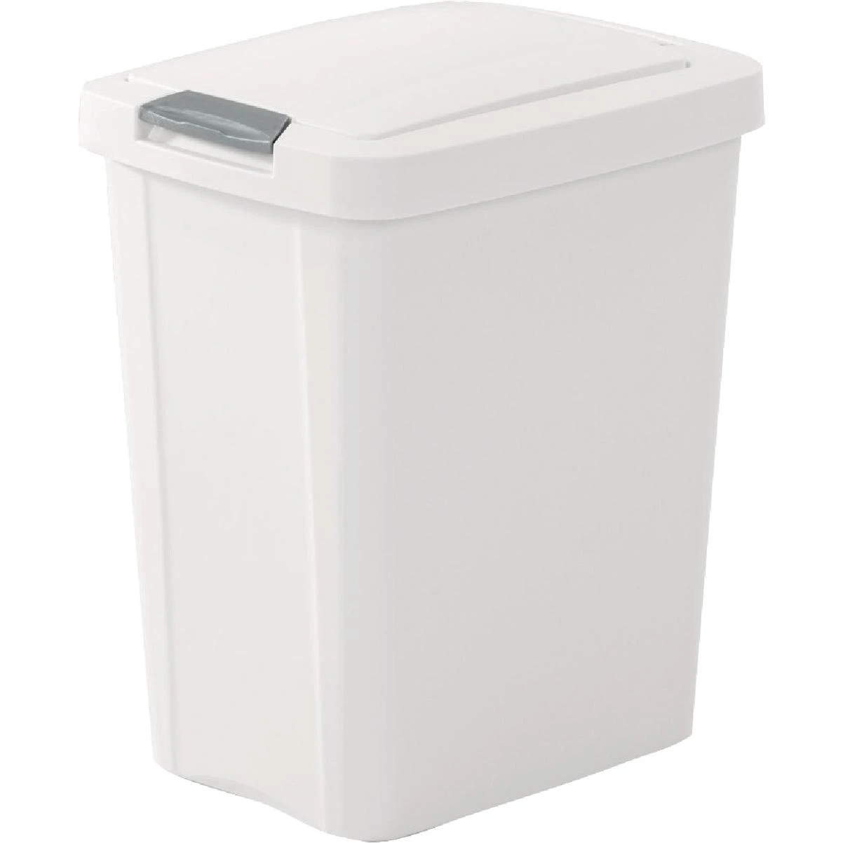 7.5 Gallon White Touchtop Wastebasket