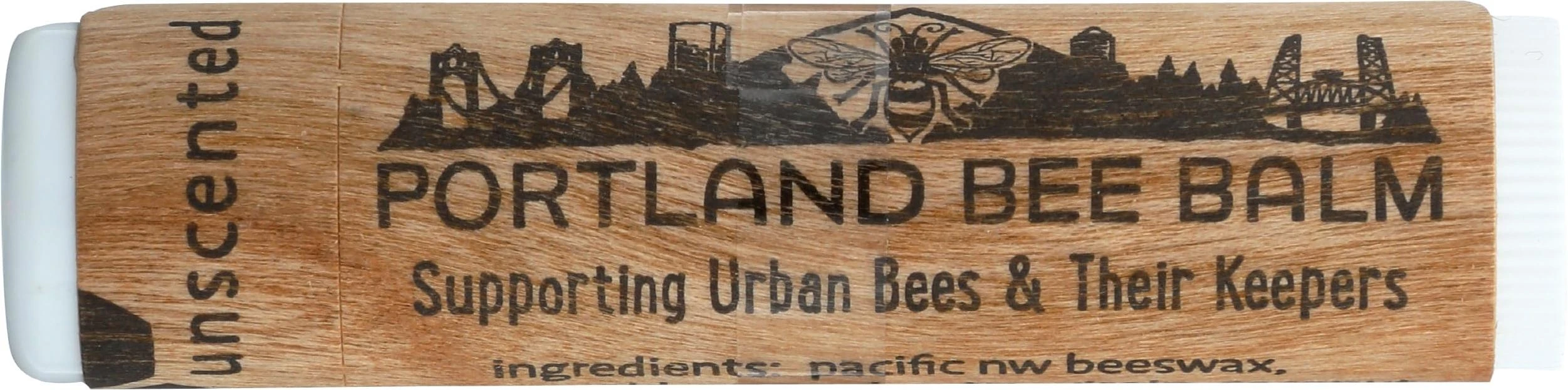 Unscented Lip Balm - Portland Bee Balm - Natural Moisturizing Formula