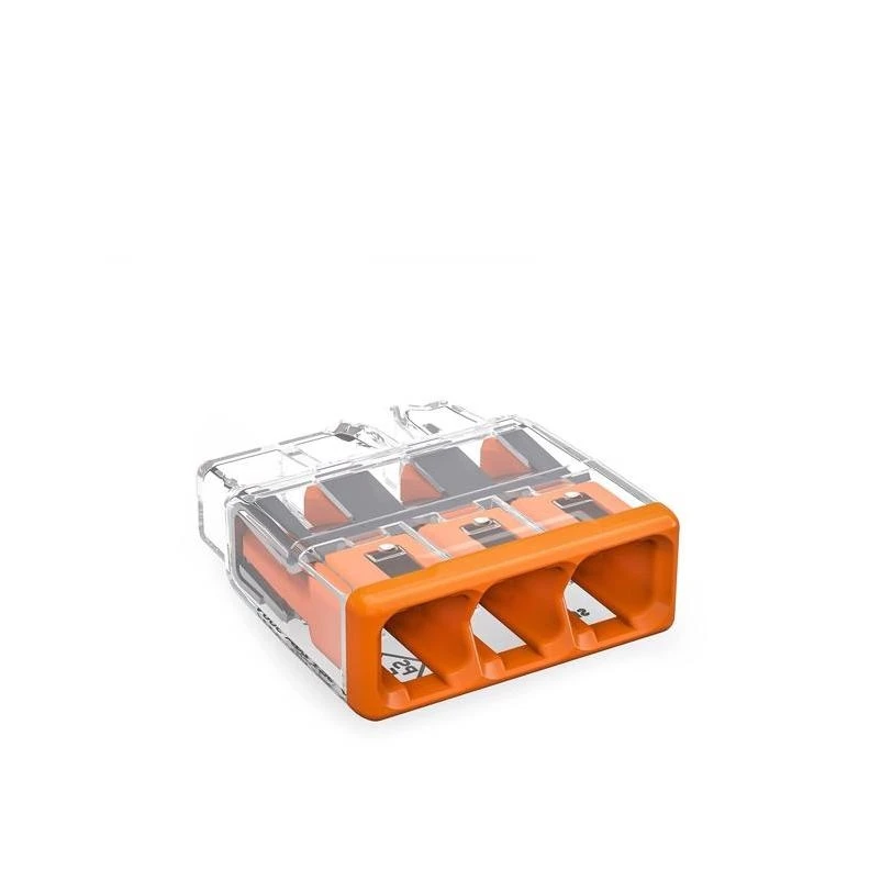 3‑port Push‑in Wire Connector – 10‑piece Ul‑listed Pack For 12‑20 awg