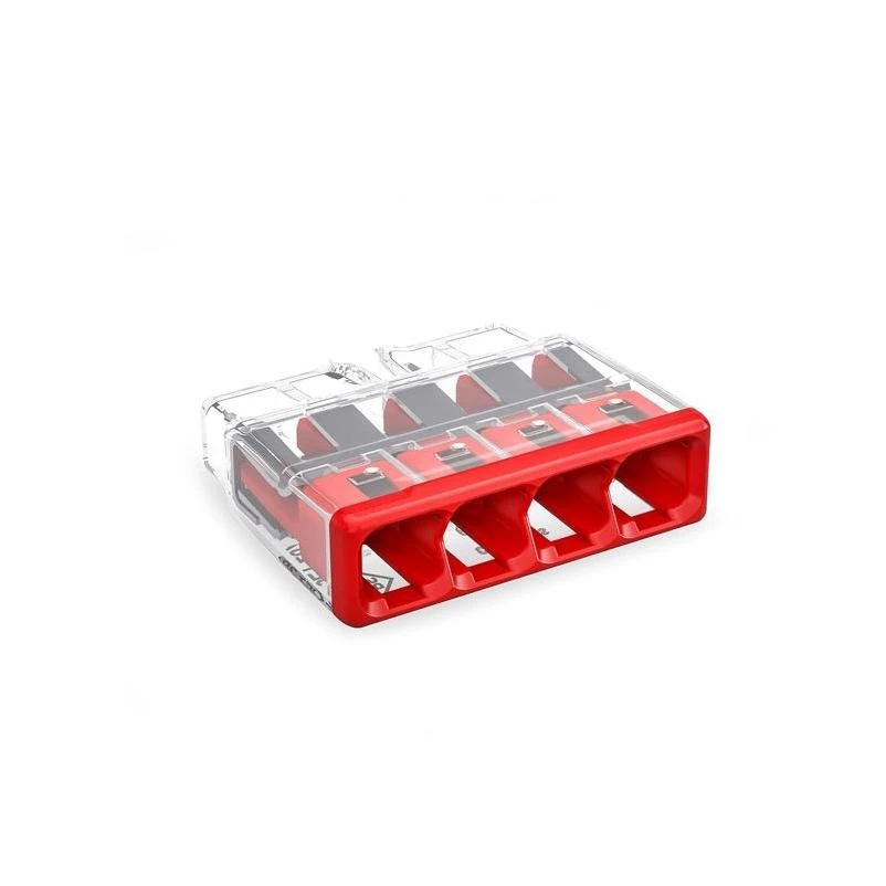 4‑port Push‑in Wire Connector – Pack Of 10
