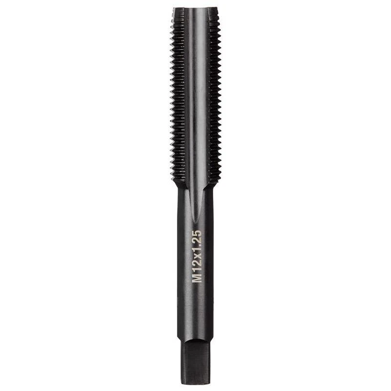 M12 × 1.25 Metric Straight Plug Tap – High‑carbon Steel, 1‑piece
