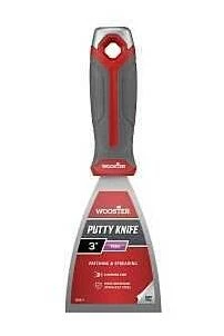 Wooster 3‑inch Stainless Steel Putty Knife With Soft‑grip Ergonomic Handle