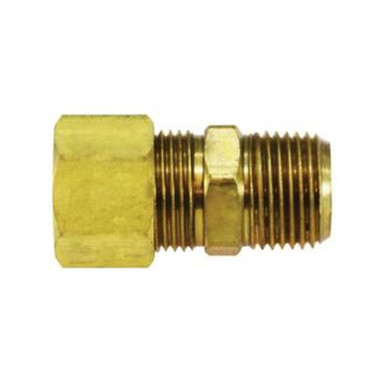Opens dialog Midland Industries 00088-0808 - Drilled Through Tank Adapter, 1/2" Compression x 1/2" Male NPTF,