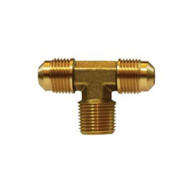 Opens dialog Midland Industries 04045-080608 - Branch Tee, 1/2" SAE 45° Male Flared x 1/2" SAE 45° Male Flared x
