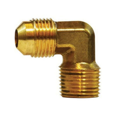 Opens dialog Midland Industries 04049-1212UB - 90° Elbow, 3/4" Male Flared x 3/4" Male NPTF, Brass