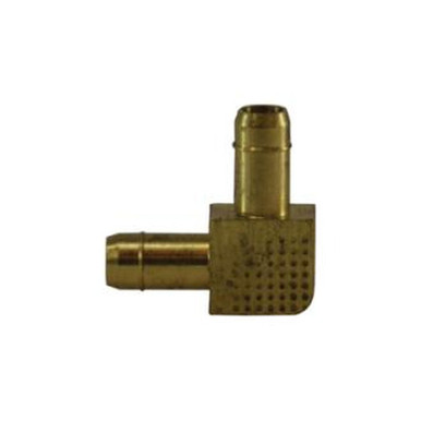 Opens dialog Midland Industries 21099 - 90° Single Barb Union Elbow, 1/2" Barbed x 1/2" Barbed, Brass