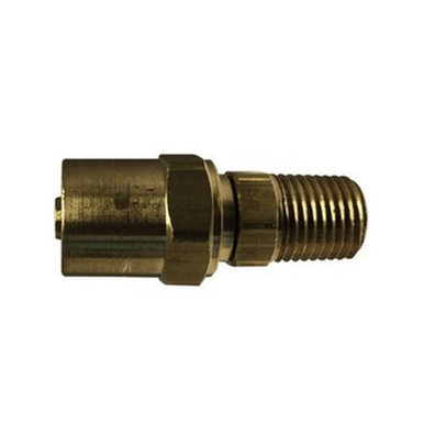 Opens dialog Midland Industries 07217-041006 - Reusable Swivel, 1/4" Hose x 3/8" NPT(M)F, Brass