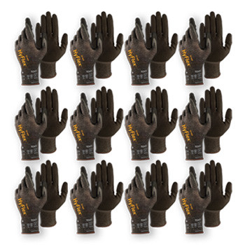 HyFlex Oil & Cut Resistant Knit Gloves With Nitrile Foam Palm Coating (11931110-12) Pack of 12