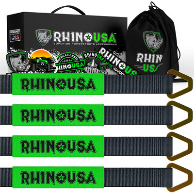 Rhino USA Axle Tie Down Straps (4-Pack) 2" X 38" (RNO-AXLESTRAPS)