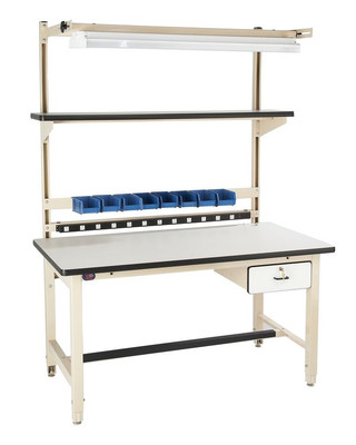 PROLINE Workbenches Model C with Plastic Laminate Work Surface (BIB3)
