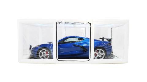 CarCapsule 18' Signature Series Showcase White w/Road Emblazoned Floor includes Intellicharger/Led Kit (CCSH18SIG)