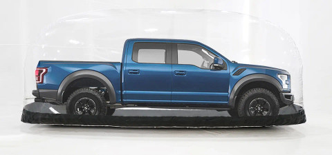 20' Signature Series Tall Indoor CarCapsule w/Road Emblazoned Floor Includes Intellicharger (CS20TF)