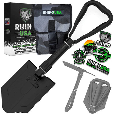 Rhino USA Folding Recovery Shovel W/Pick (RNO-ETOOL)