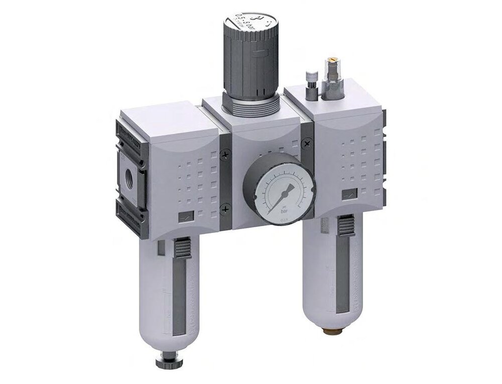 FRL 3-Part G1/2'' 3500 l/min 0.5-16.0bar/7-232psi Auto Metal Futura 2