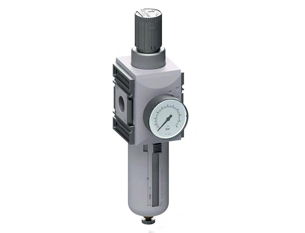 Filter-Regulator G3/4'' 13000 l/min 0.5-10.0bar/7-145psi Semi-Auto Polycarbonate Futura 4