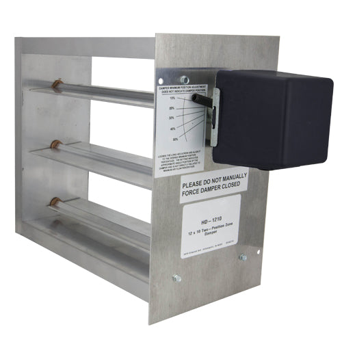iO HVAC Controls HD-2220 22 x 20 Rectangular Two-Position Zone Damper - 2 Wire Actuator, replacement for Honeywell ZD22X20TZ, EWC ND-RSD2220, Zone First ZDS-2220