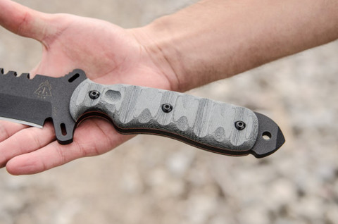 TOPS Knives Skullcrusher X-Treme Blade Fixed 9.38" Black Sawback Blade (SXB-10)