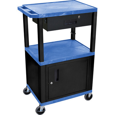 Luxor Workspaces 42-Inches Av Cart (WT42BUC2E-B/WTD)