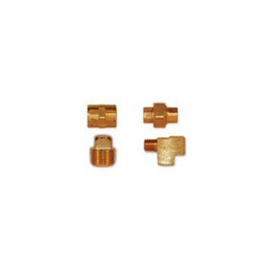 Opens dialog Midland Industries 23325X8 - SAE Pattern Hex Nipple, 1/2" MPT x 1/2" MPT, 1.81" Brass