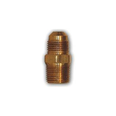 Opens dialog Midland Industries LF48-62 - Half Union Adapter, 3/8" Male Flared x 1/8" MIP, Brass