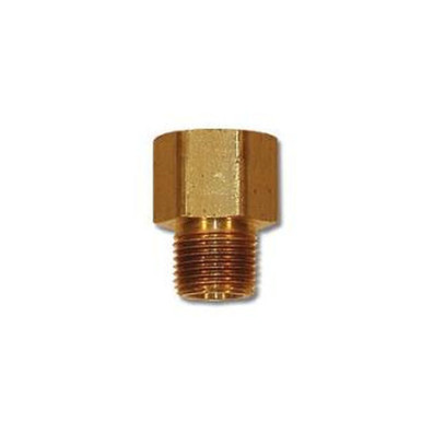 Opens dialog Midland Industries 23208X6 - Extender Adapter, 1/2" FPT x 3/8" MPT, 1.47", Brass