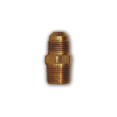 Opens dialog Midland Industries LF48-86 - Half Union Adapter, 1/2" Male Flared x 3/8" MIP, Brass