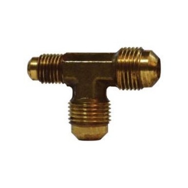 Opens dialog Midland Industries 10181 - Reducing Tee, 1/2" SAE 45° Male Flared x 1/2" SAE 45° Male Flared x 3/8",