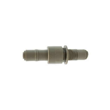 Opens dialog Midland Industries 20910P - Stop Valve, 1/4 x 1/4" Nominal, Push-In xPush-In, Acetal Copolymer