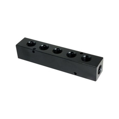 Opens dialog Midland Industries 28448 - 2 Port Manifold, 1/4" Inlet, 1/8" Outlet, FPT, Aluminum