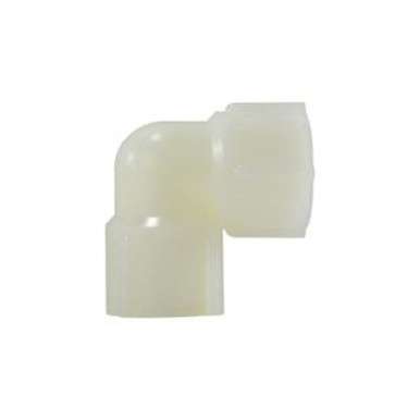 Opens dialog Midland Industries 28704W - 90° Elbow, 3/4" Tube OD x 3/4" Tube OD, Nylon, White