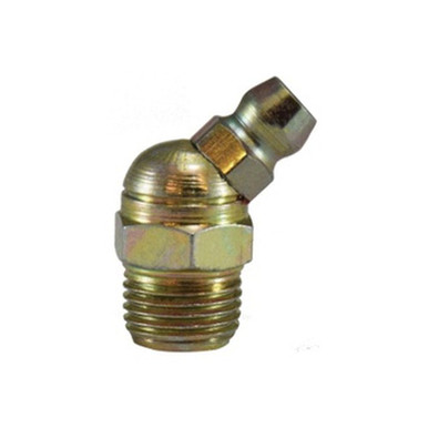 Opens dialog Midland Industries 36116SS - 45° Ball Check, 45 deg, 1/8-27 Thread, NPTF Thread, 0.437" Hex, 303