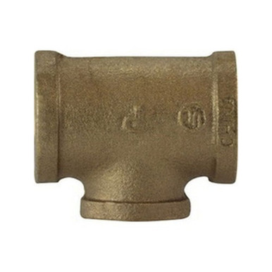 Opens dialog Midland Industries 44291 - Branch Reducing Tee, 1" FPT x 1" FPT x 1/2" FPT, Bronze