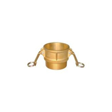 Opens dialog Midland Industries CGB-050-B1 - Cam & Groove Coupler, 1/2" Type B x 1/2" NPT(M), Brass