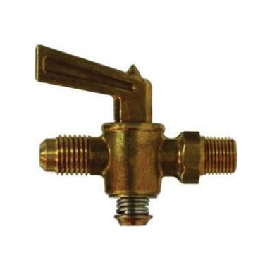 Opens dialog Midland Industries 46103 - Shut-Off Cock, 5/16 x 1/4" Nominal, Male Flared x MIP, forged Brass Body