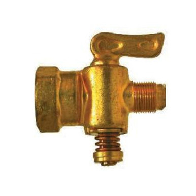 Opens dialog Midland Industries 46127 - Shut-Off Cock, 3/8 x 3/8" Nominal, Male Flared x FIP, forged Brass Body