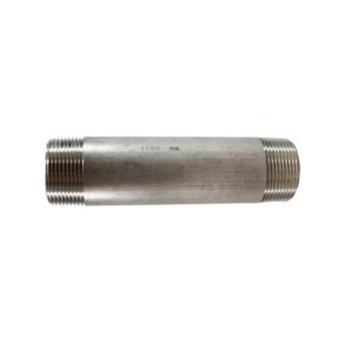 Opens dialog Midland Industries 48135 - Welded Pipe Nipple, 1-1/4" MPT x 1-1/4" MPT, 12" L, Stainless Steel, SCH