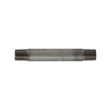 Opens dialog Midland Industries 49023 - Welded Pipe Nipple, 1/4" MPT x 1/4" MPT, 2-1/2" L, Stainless Steel, SCH