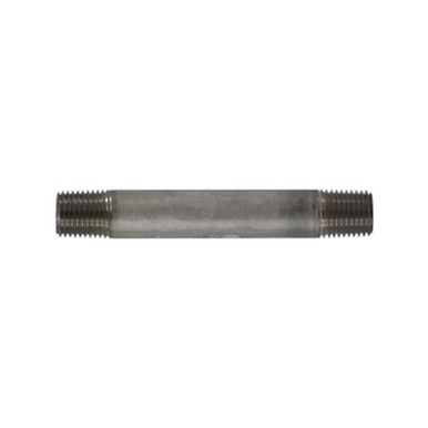 Opens dialog Midland Industries 49036 - Pipe Nipple, 1/4" 1/4", 12" L, Stainless Steel, SCH 40 Schedule