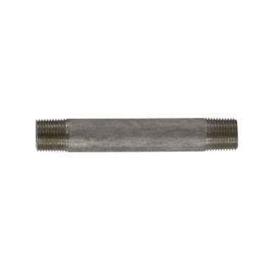 Opens dialog Midland Industries 49052 - Welded Pipe Nipple, 3/8" MPT x 3/8" MPT, 8" L, Stainless Steel, SCH 40