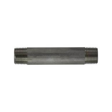 Opens dialog Midland Industries 49073 - Welded Pipe Nipple, 1/2" MPT x 1/2" MPT, 9" L, Stainless Steel, SCH 40
