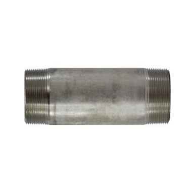 Opens dialog Midland Industries 49182 - Welded Pipe Nipple, 2-1/2" MPT x 2-1/2" MPT, 3-1/2" L, Stainless Steel