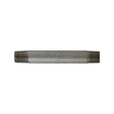 Opens dialog Midland Industries 52027 - Seamless Pipe Nipple, 1/4" MPT x 1/4" MPT, 4-1/2" L, Stainless Steel, SCH