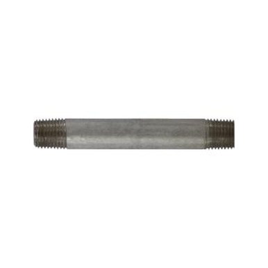Opens dialog Midland Industries 52030 - Seamless Pipe Nipple, 1/4" MPT x 1/4" MPT, 6" L, Stainless Steel, SCH 80