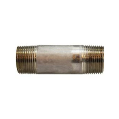 Opens dialog Midland Industries 52082 - Seamless Pipe Nipple, 3/4" MPT x 3/4" MPT, 2" L, Stainless Steel, SCH 80