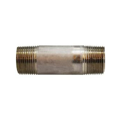 Opens dialog Midland Industries 52088 - Seamless Pipe Nipple, 3/4" MPT x 3/4" MPT, 5" L, Stainless Steel, SCH 80