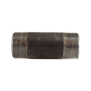 Opens dialog Midland Industries 59140SMLS - Seamless Pipe Nipple, 1-1/2" MPT x 1-1/2" MPT, Close L, Steel, Black,