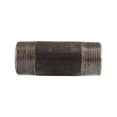 Opens dialog Midland Industries 59153SMLS - Seamless Pipe Nipple, 1-1/2" MPT x 1-1/2" MPT, 10" L, Steel, Black,