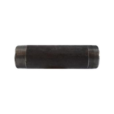 Opens dialog Midland Industries 59174SMLS - Seamless Pipe Nipple, 2" MPT x 2" MPT, 12" L, Steel, Black, SCH 80