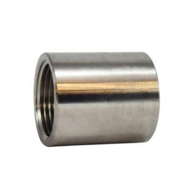 Opens dialog Midland Industries 62418B - Outside Dia. Machine Coupling, 2" FPT x 2" FPT, Stainless Steel, 150 lb