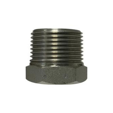 Opens dialog Midland Industries 62520B1 - Barstock Hex Bushing, 1-1/2" MPT x 3/8" FPT, Stainless Steel, 1000/3000